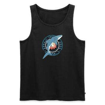 Requin-baleine hawaïen - Débardeur bio Premium Homme - noir - Devant - Michal (187cm)