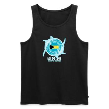 Bimini hammerhead shark - Men's Premium Organic Tank Top - black - Front - Michal (187cm)