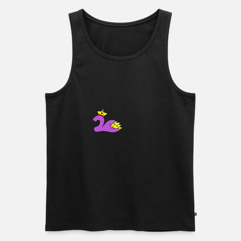 Deux avec couronne et fleur - Débardeur bio Premium Homme - undefined