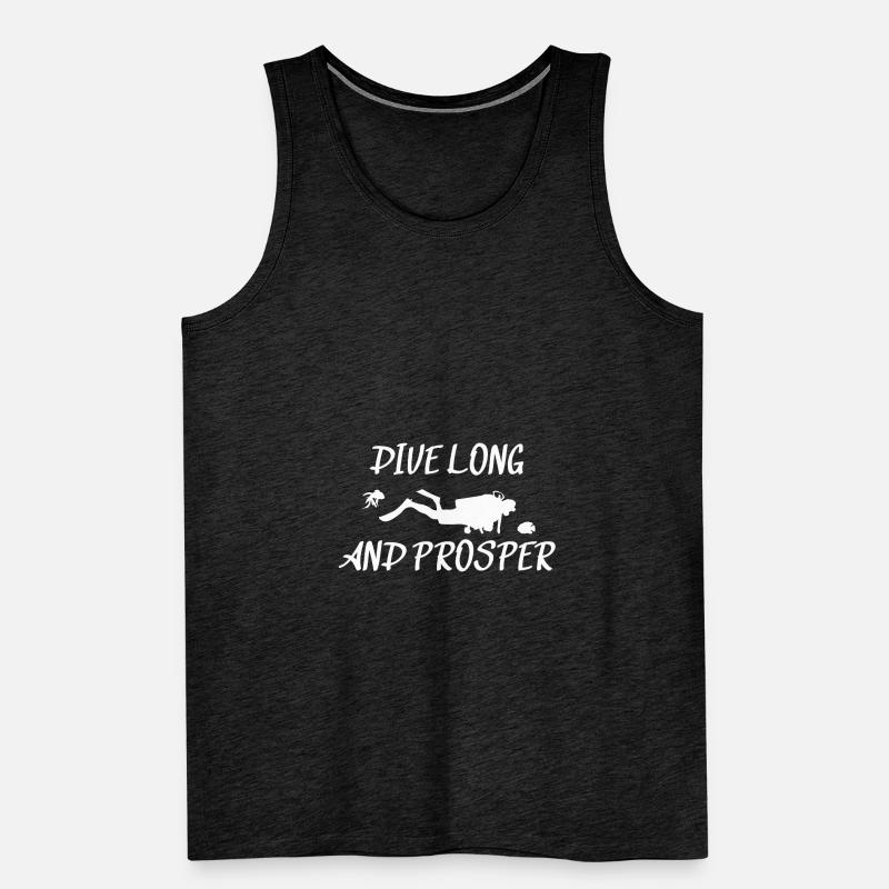 Dive long and prosper - Shirt for diving enthusiasts Men's Premium Organic Tank Top