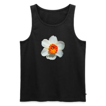 The daffodil comes from the Mediterranean - Men's Premium Organic Tank Top - black - Front - AI Model Male 178 light (178cm)