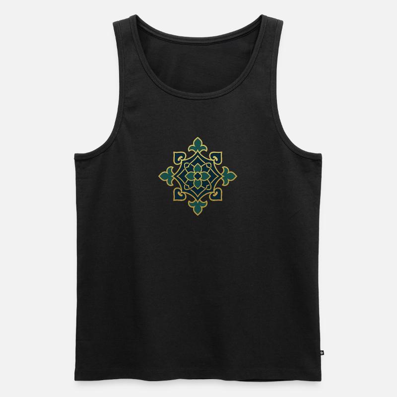 Oriental Pattern - Men's Premium Organic Tank Top - black