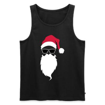 Santa Claus cool Santa Claus - Men's Premium Organic Tank Top - black - Front - AI Model Male 178 light (178cm)