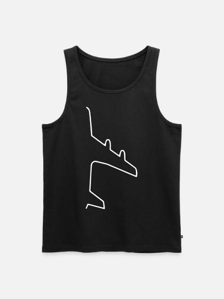 Flugzeug - Flugshow - Männer Premium Bio Tank Top - Schwarz