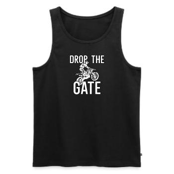Das Tor fallen lassen - Männer Premium Bio Tank Top - Schwarz - Vorne - Michal (187cm)