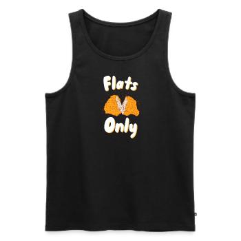Nur Wohnungen - Männer Premium Bio Tank Top - Schwarz - Vorne - Michal (187cm)