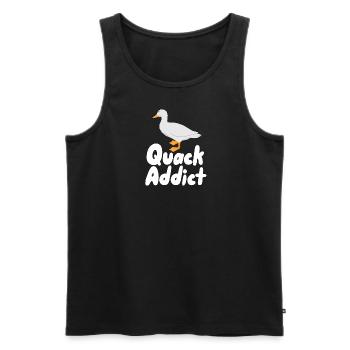 Quacksalber - Männer Premium Bio Tank Top - Schwarz - Vorne - AI Model Male 178 light (178cm)