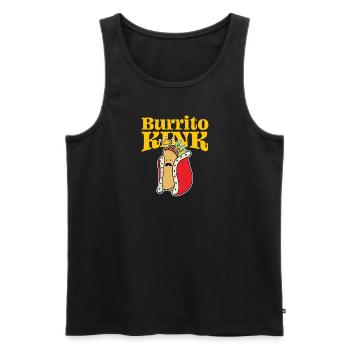 Burrito-König - Männer Premium Bio Tank Top - Schwarz - Vorne - Michal (187cm)