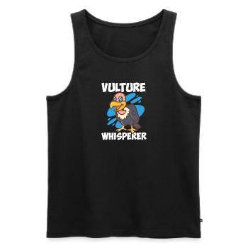 Geierflüsterer - Männer Premium Bio Tank Top - Schwarz - Vorne - Michal (187cm)