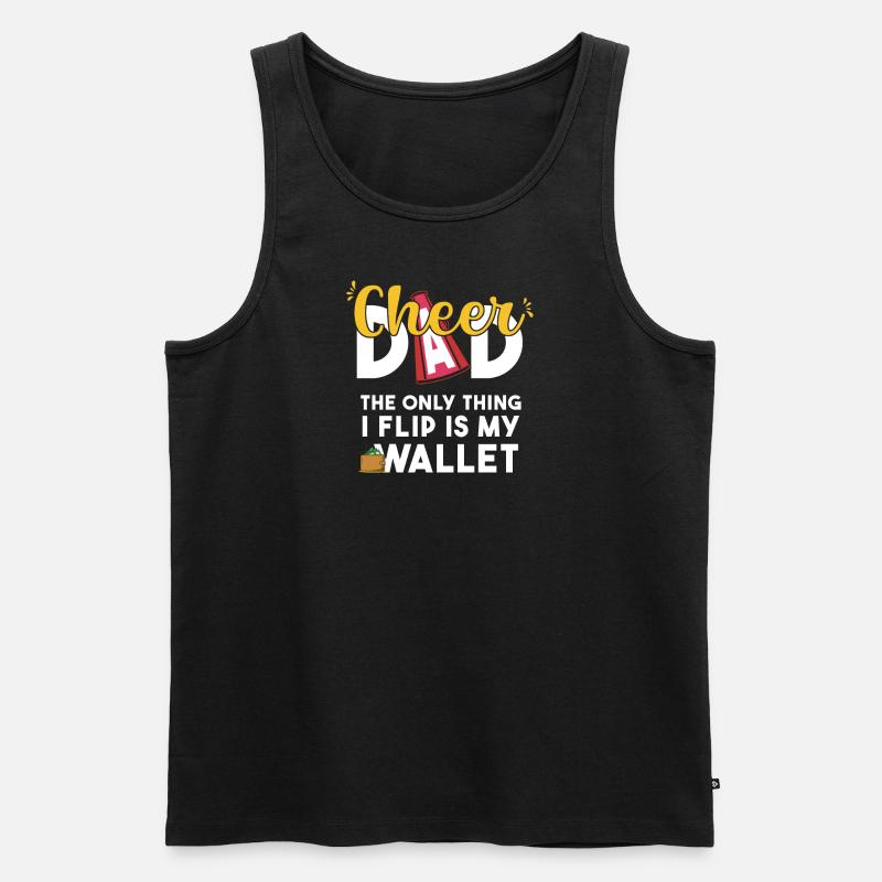 Cheer Dad - Männer Premium Bio Tank Top - Schwarz