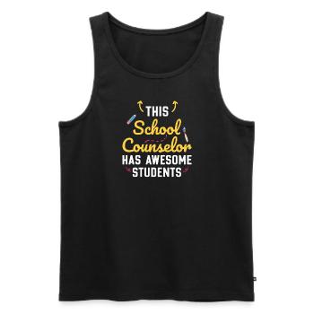 Dieser Schulberater hat großartige Schüler - Männer Premium Bio Tank Top - Schwarz - Vorne - Michal (187cm)