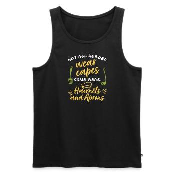 Nicht alle Helden tragen Umhänge Einige tragen Haa - Männer Premium Bio Tank Top - Schwarz - Vorne - Michal (187cm)