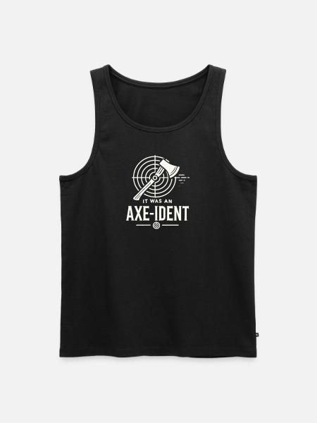 Es war ein Axt-ident - Männer Premium Bio Tank Top - Schwarz