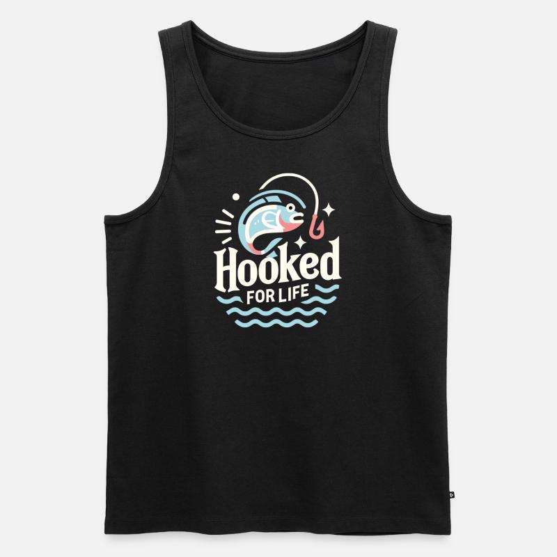 Fürs Leben gezeichnet - Männer Premium Bio Tank Top - Schwarz