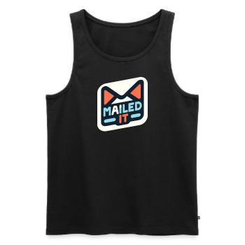 Verschickt - Männer Premium Bio Tank Top - Schwarz - Vorne - Michal (187cm)