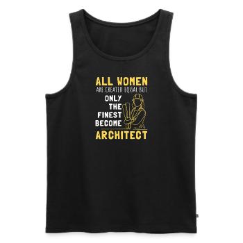 Alle Frauen sind gleich, aber nur die Besten werde - Männer Premium Bio Tank Top - Schwarz - Vorne - Michal (187cm)