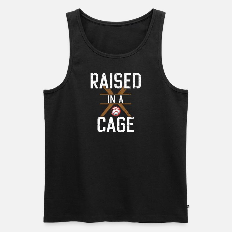 Im Käfig aufgewachsen - Männer Premium Bio Tank Top - Schwarz