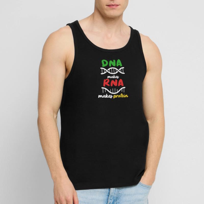 Aus DNA wird RNA wird Protein Männer Premium Bio Tank Top