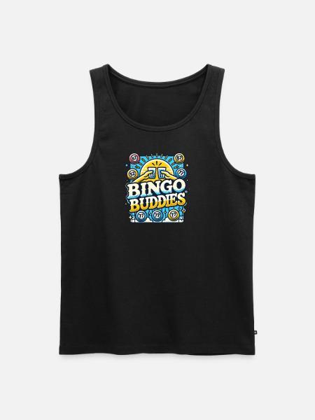 Bingo Buddies - Männer Premium Bio Tank Top - Schwarz