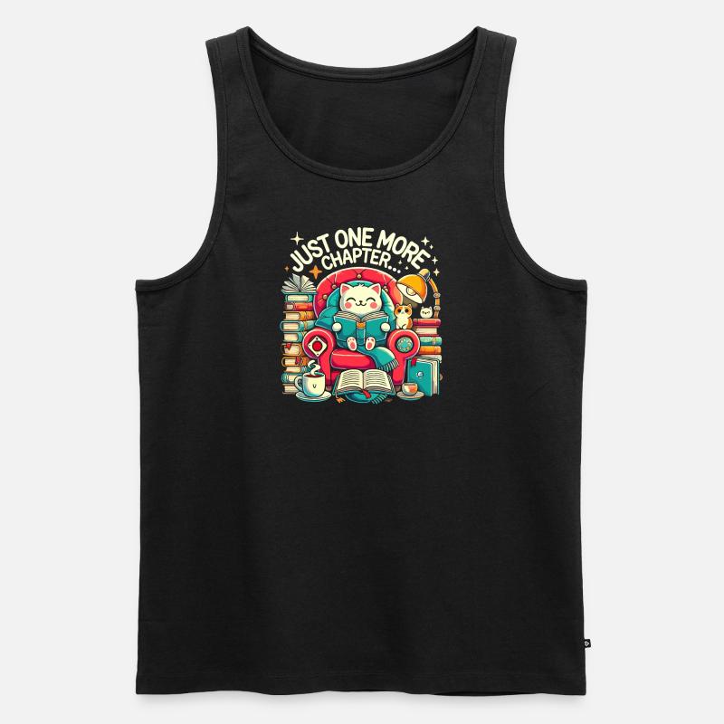 Nur noch ein Kapitel - Männer Premium Bio Tank Top - Schwarz