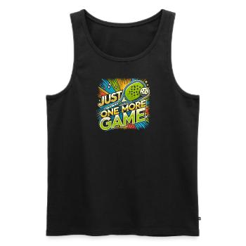 Nur noch ein Spiel - Männer Premium Bio Tank Top - Schwarz - Vorne - Michal (187cm)