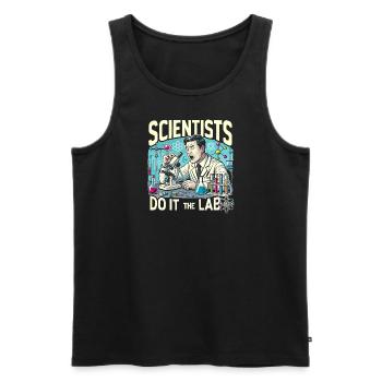 Wissenschaftler machen es im Labor - Männer Premium Bio Tank Top - Schwarz - Vorne - Michal (187cm)