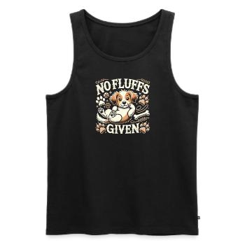 Keine Flusen gegeben - Männer Premium Bio Tank Top - Schwarz - Vorne - Michal (187cm)