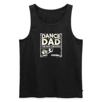 Dance Dad Der Mann Der Mythos Der Geldbeutel - Männer Premium Bio Tank Top - Schwarz - Vorne - AI Model Male 178 light (178cm)