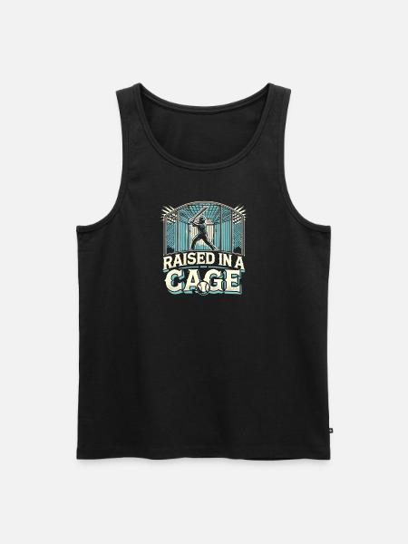 In einem Käfig aufgezogen - Männer Premium Bio Tank Top - Schwarz