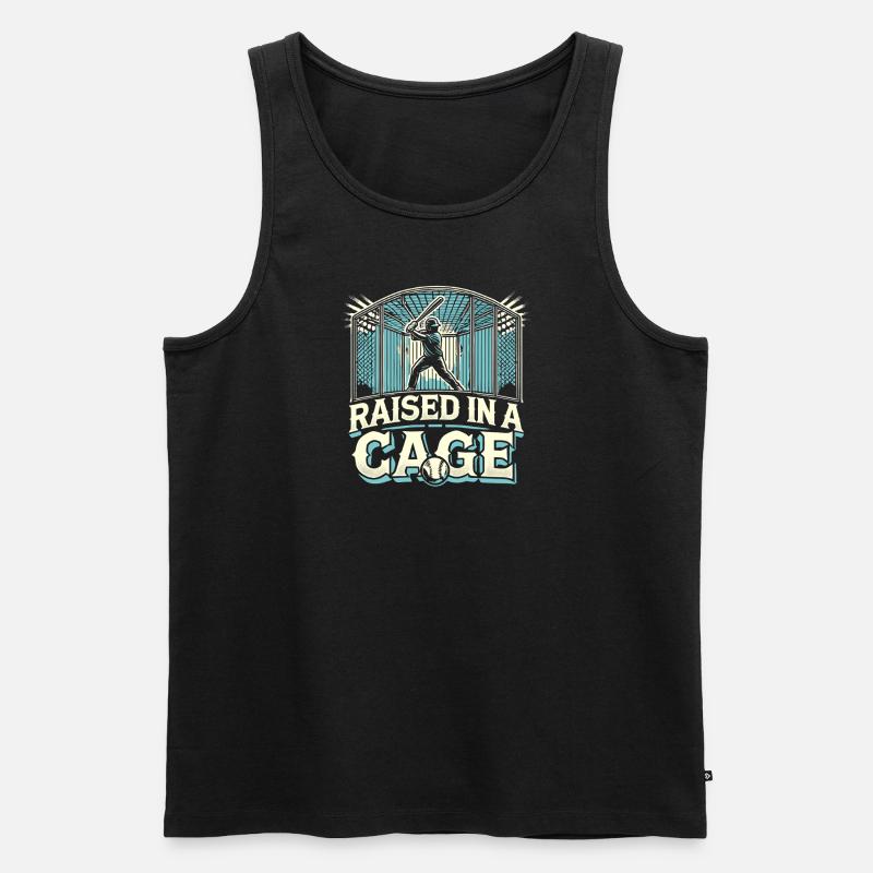 In einem Käfig aufgezogen - Männer Premium Bio Tank Top - Schwarz