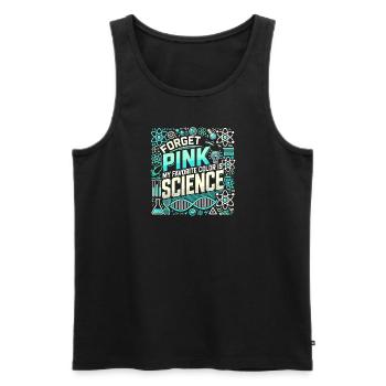Vergiss Rosa Meine Lieblingsfarbe ist die - Männer Premium Bio Tank Top - Schwarz - Vorne - Michal (187cm)