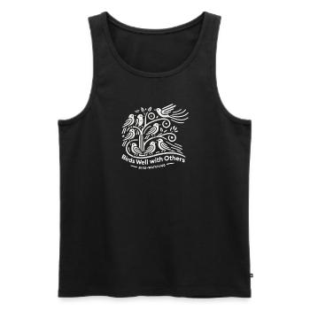 Vögel kommen gut mit anderen aus - Männer Premium Bio Tank Top - Schwarz - Vorne - Michal (187cm)