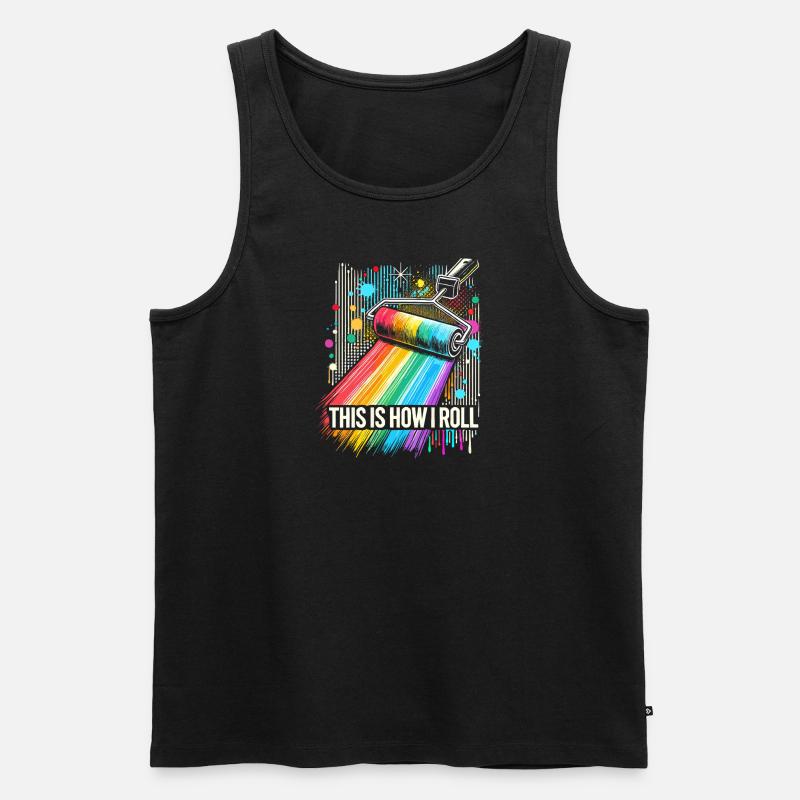 So läuft das bei mir - Männer Premium Bio Tank Top - Schwarz