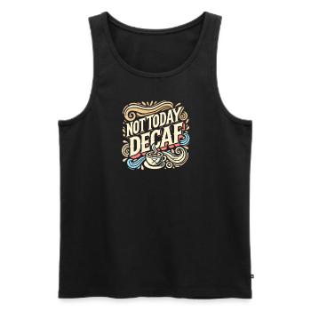 Heute nicht koffeinfrei - Männer Premium Bio Tank Top - Schwarz - Vorne - Michal (187cm)