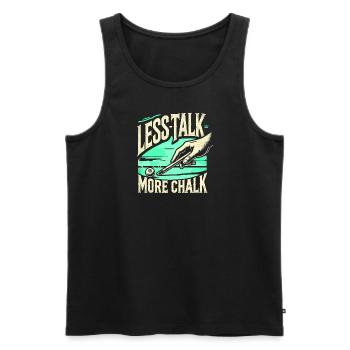 Weniger reden, mehr kreuzen - Männer Premium Bio Tank Top - Schwarz - Vorne - Michal (187cm)