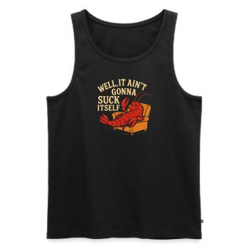 Es wird sich nicht von selbst saugen - Männer Premium Bio Tank Top - Schwarz - Vorne - Michal (187cm)