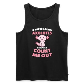 Axolotl Axolotl Tiergeschenk - Männer Premium Bio Tank Top - Schwarz - Vorne - AI Model Male 178 light (178cm)