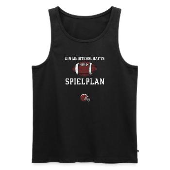 Ein Meisterschafts Spielplan - Männer Premium Bio Tank Top - Schwarz - Vorne - Michal (187cm)