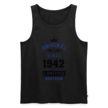 1942 limited edition Geburtstag - Männer Premium Bio Tank Top - Schwarz - Vorne - Michal (187cm)