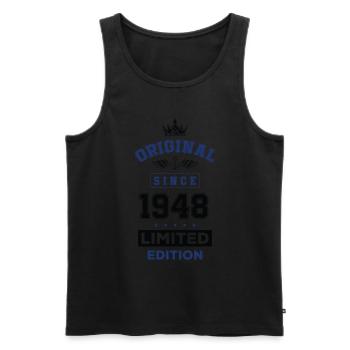 1948 limited edition Geburtstag - Männer Premium Bio Tank Top - Schwarz - Vorne - Michal (187cm)