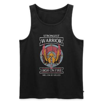 Odin Asgard Mythology - Men's Premium Organic Tank Top - black - Front - Michal (187cm)