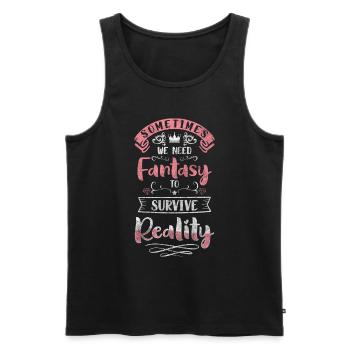 Fantasy Dream Magic - Men's Premium Organic Tank Top - black - Front - AI Model Male 178 light (178cm)