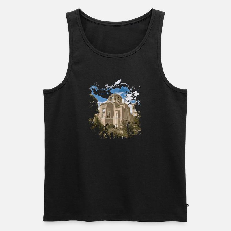 Hellas (Griechenland) - Männer Premium Bio Tank Top - Schwarz