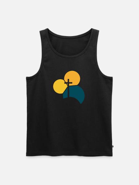 Kruis Bijbel Christelijk - Mannen Premium Bio Tanktop - zwart