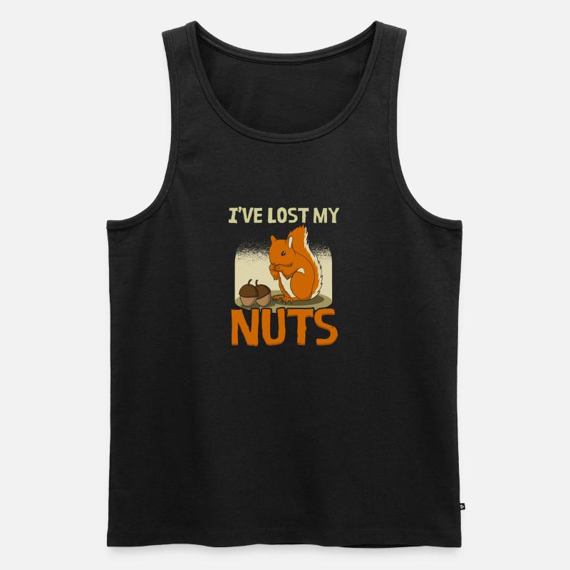 I've Lost My Nuts - Männer Premium Bio Tank Top - Schwarz