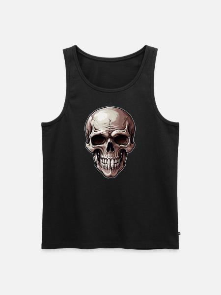 Skull - Men's Premium Organic Tank Top - black