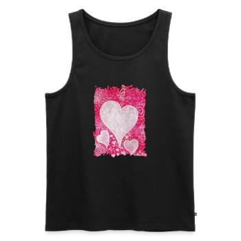 Liebe ist Wahrheit - Sonja Ariel von Staden - Männer Premium Bio Tank Top - Schwarz - Vorne - Michal (187cm)