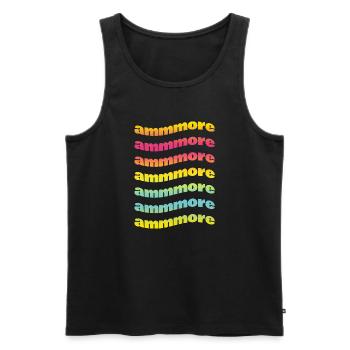 t-shirt Napoli ammore t-shirt idée cadeau amour - Débardeur bio Premium Homme - noir - Devant - Michal (187cm)