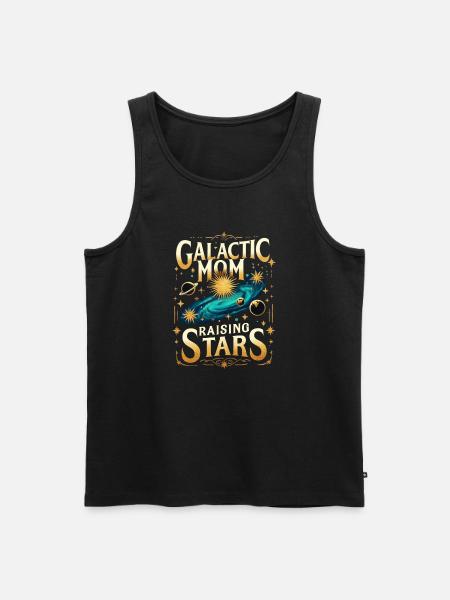 Galactic Mom Raising Stars - Men's Premium Organic Tank Top - black