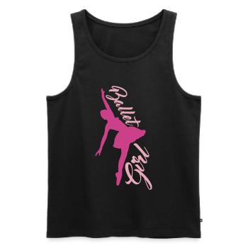 danseuse de ballet - Débardeur bio Premium Homme - noir - Devant - Michal (187cm)